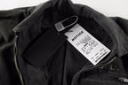 ER* Distressed Back Graphic Black Work Jacket™