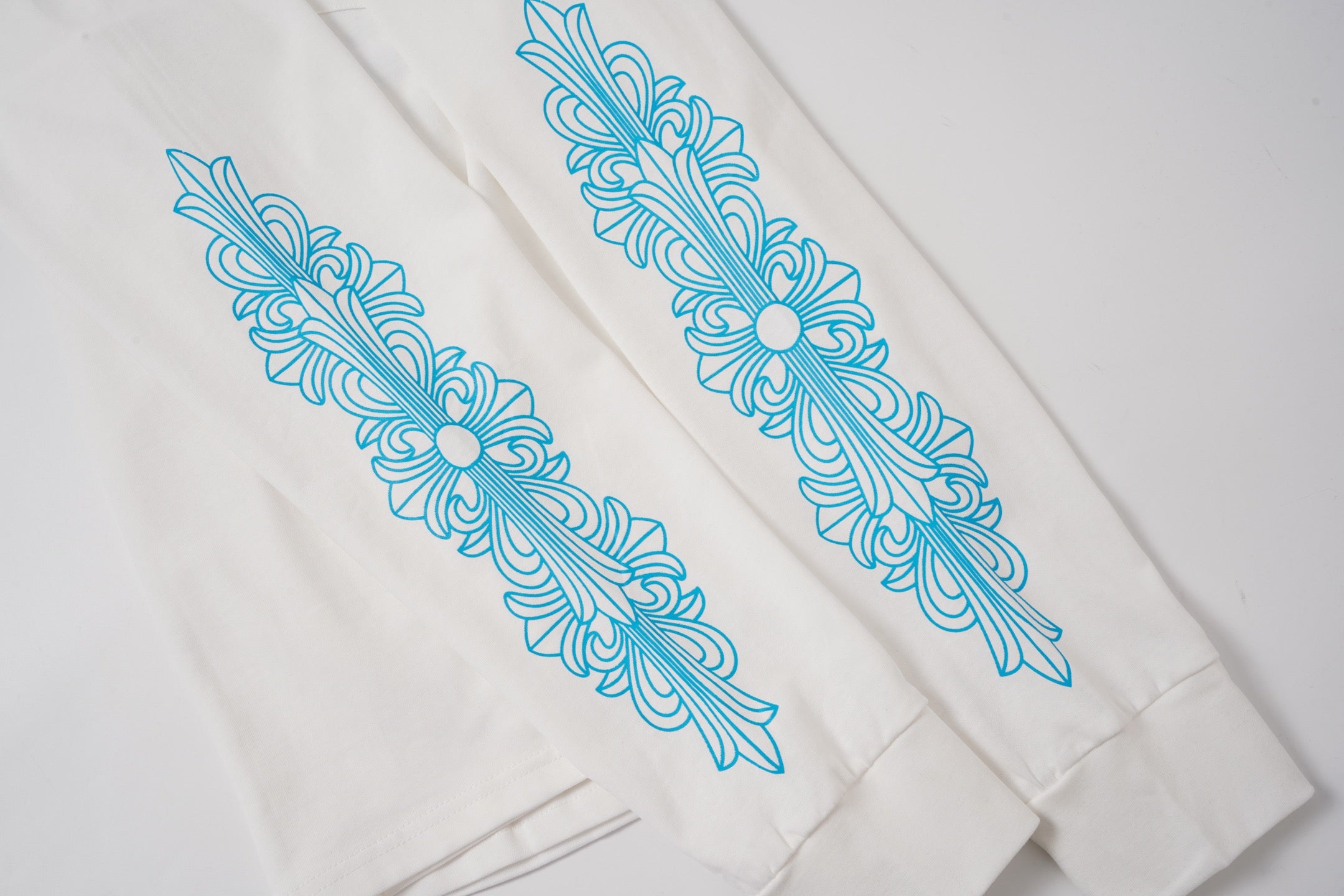 Blue Horseshoe Pocket White Long Sleeve™