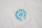 Blue Horseshoe Pocket White Long Sleeve™