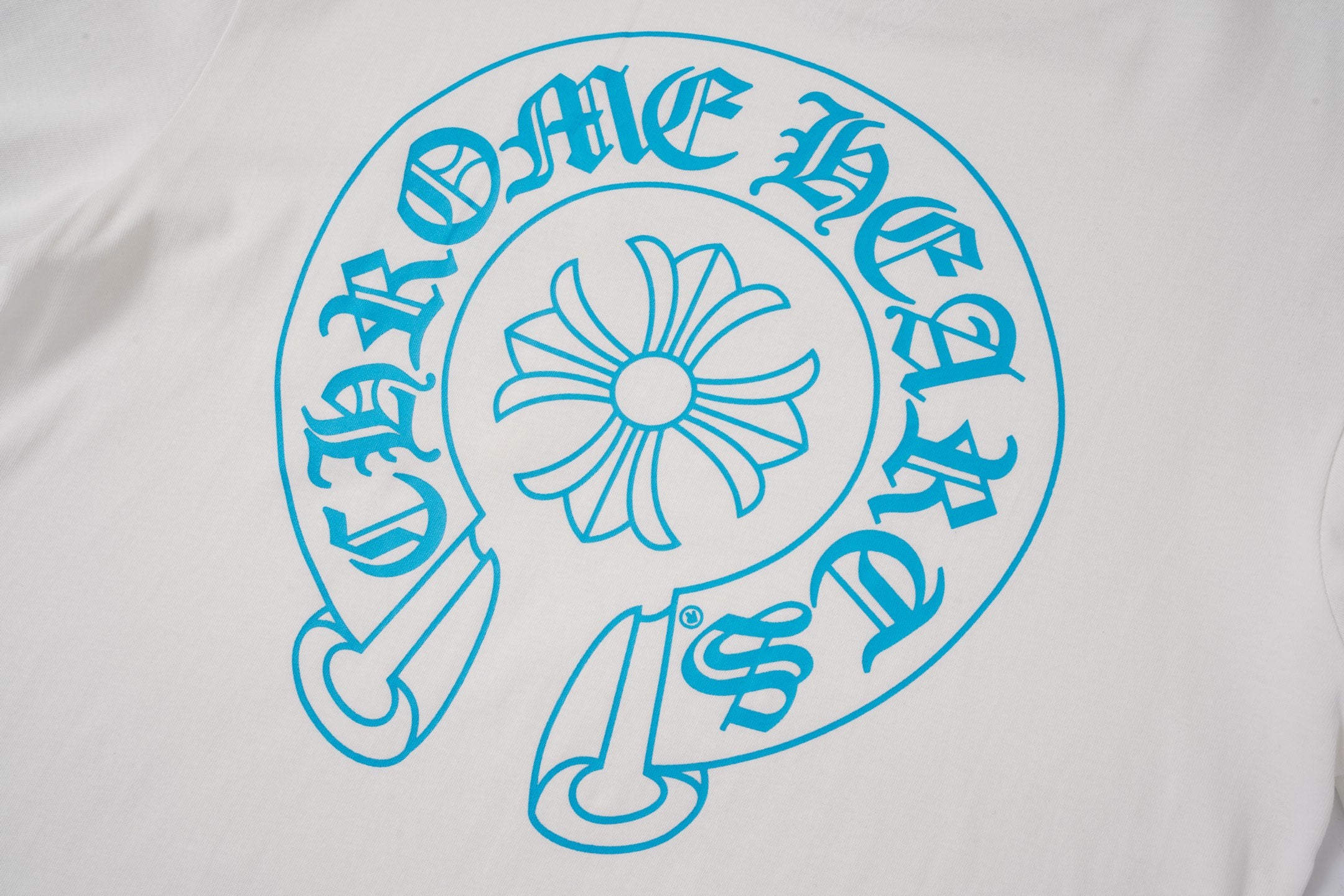 Blue Horseshoe Pocket White Long Sleeve™