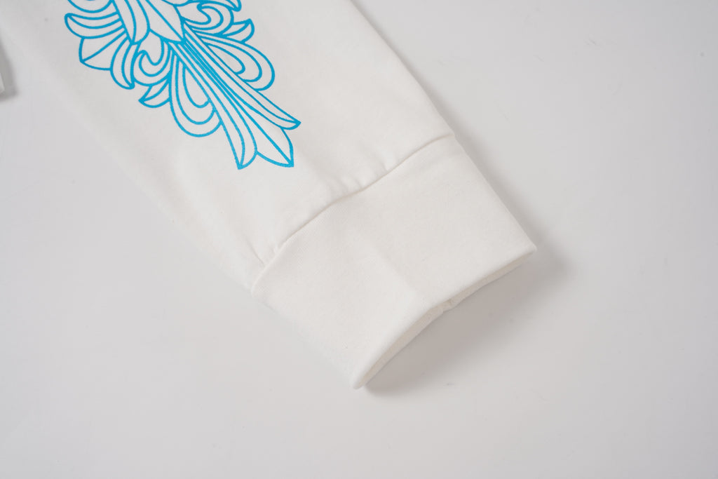 Blue Horseshoe Pocket White Long Sleeve™