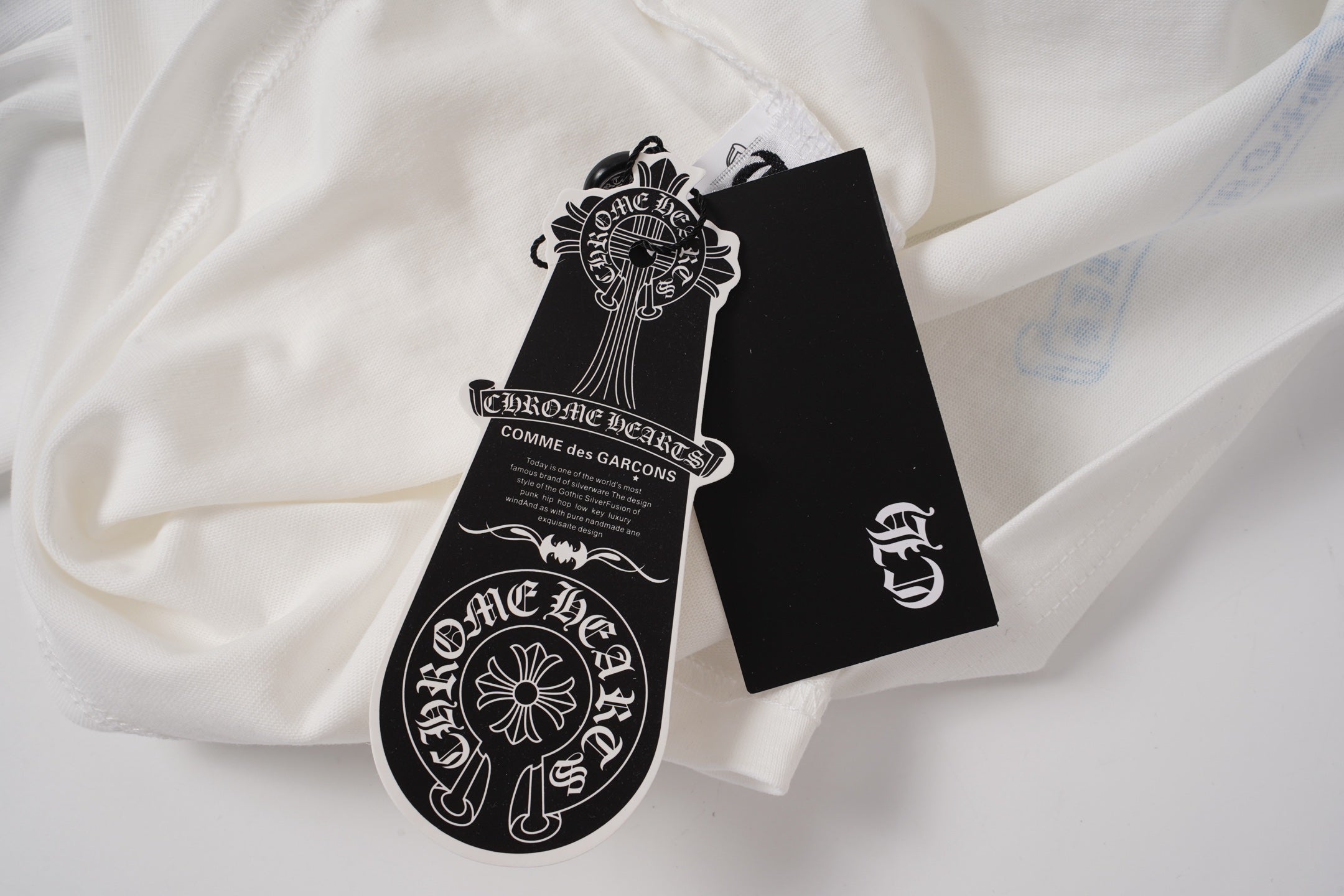 Blue Horseshoe Pocket White Long Sleeve™
