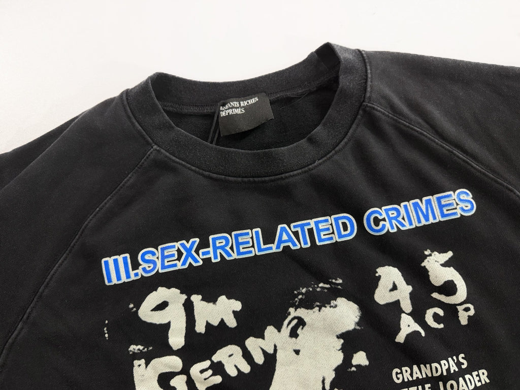 ER* S*x Related Crimes Washed Black Sweater™