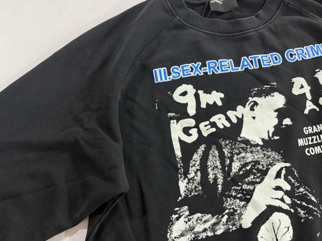 ER* S*x Related Crimes Washed Black Sweater™