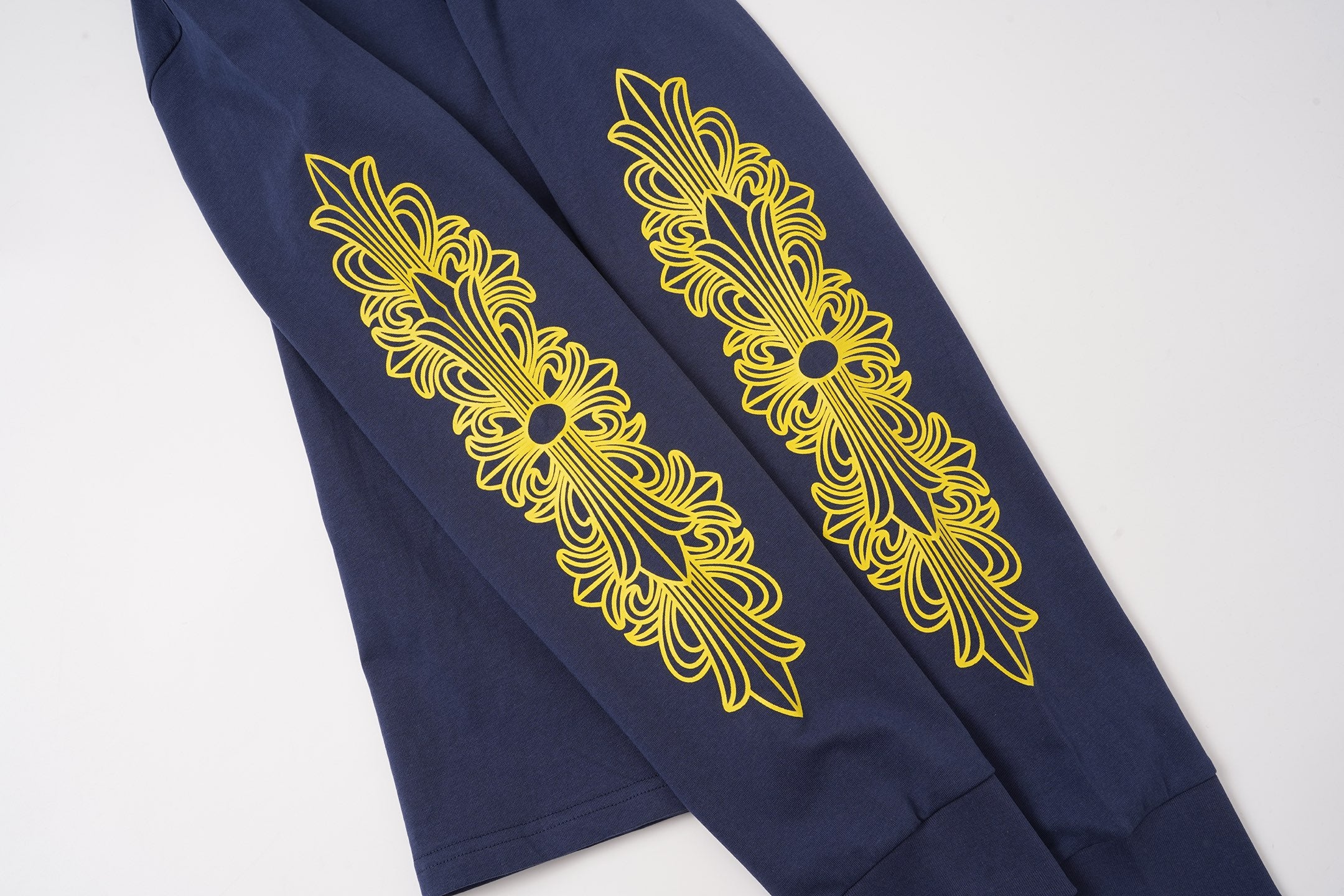 Yellow Dagger Crest Navy Long Sleeve™
