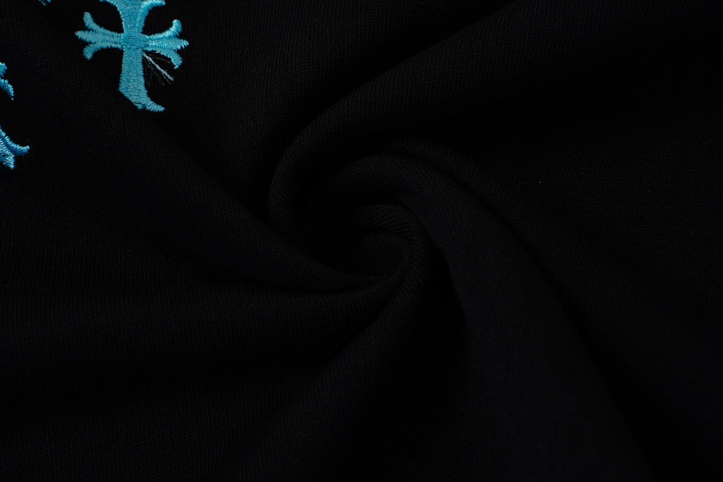 Turquoise Cross Scatter Black T-Shirt™