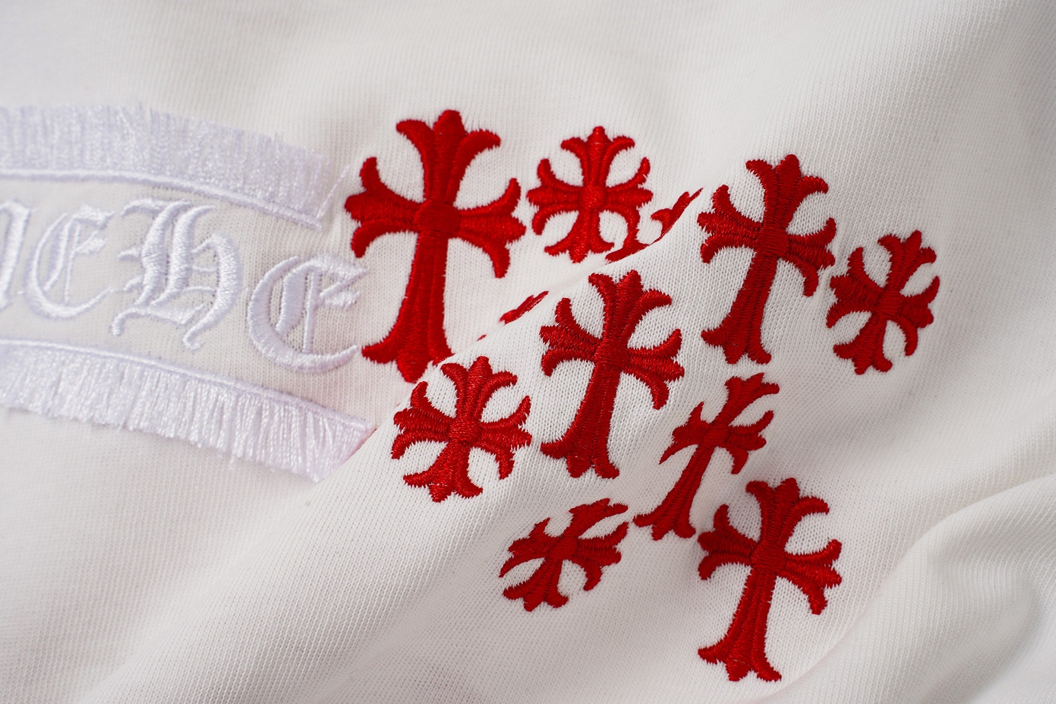 Red Cross Scatter White T-Shirt™