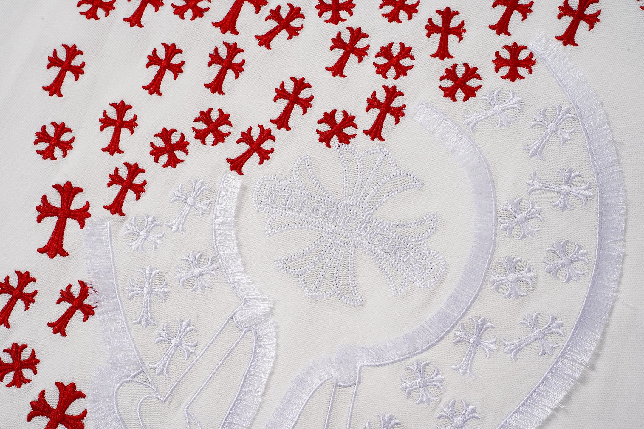 Red Cross Scatter White T-Shirt™