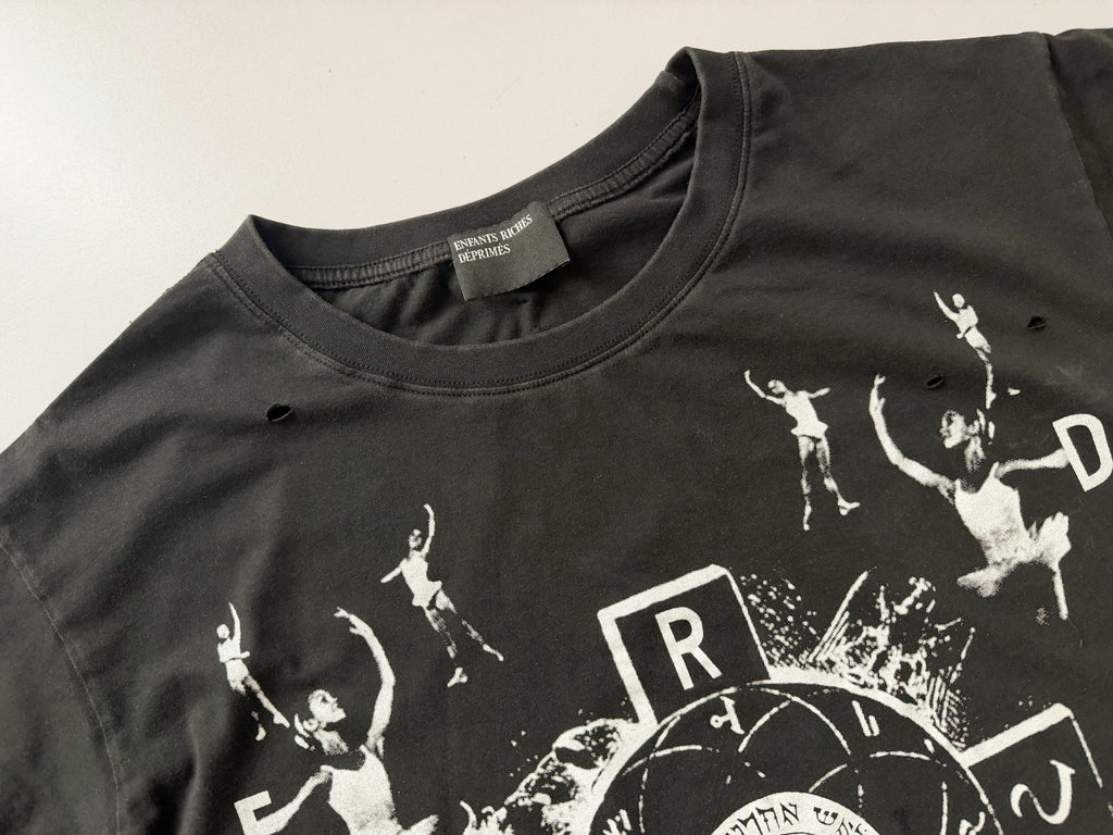 ER* Distressed Ballerina Black T-Shirt™