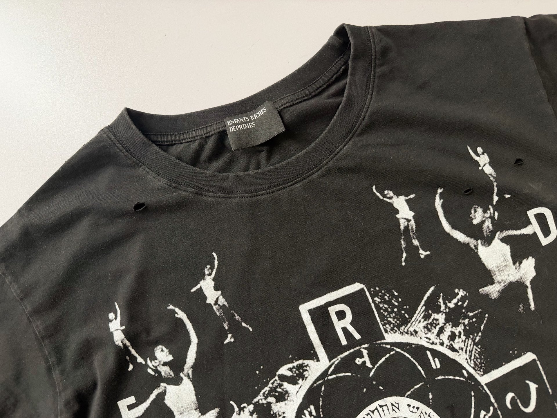 ER* Distressed Ballerina Black T-Shirt™