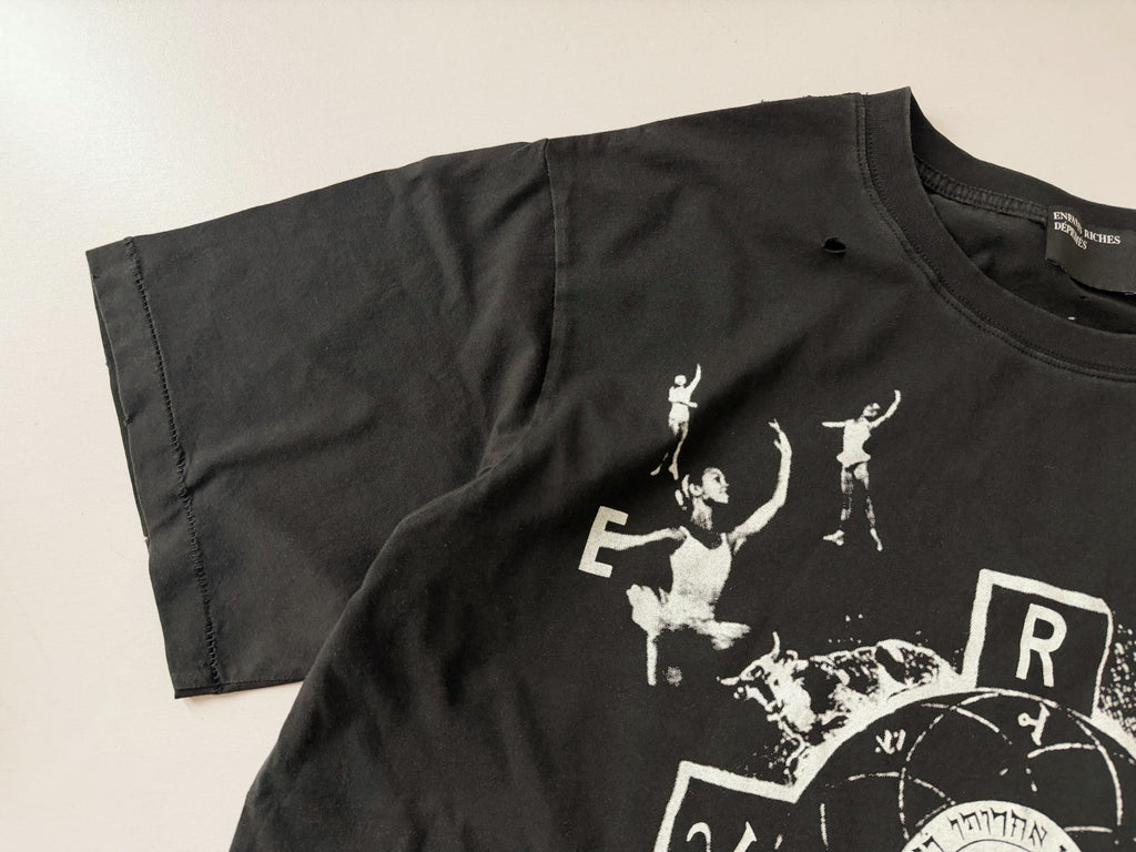 ER* Distressed Ballerina Black T-Shirt™