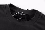 ER* Distressed Pocket Black T-Shirt™*