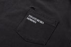 ER* Distressed Pocket Black T-Shirt™*