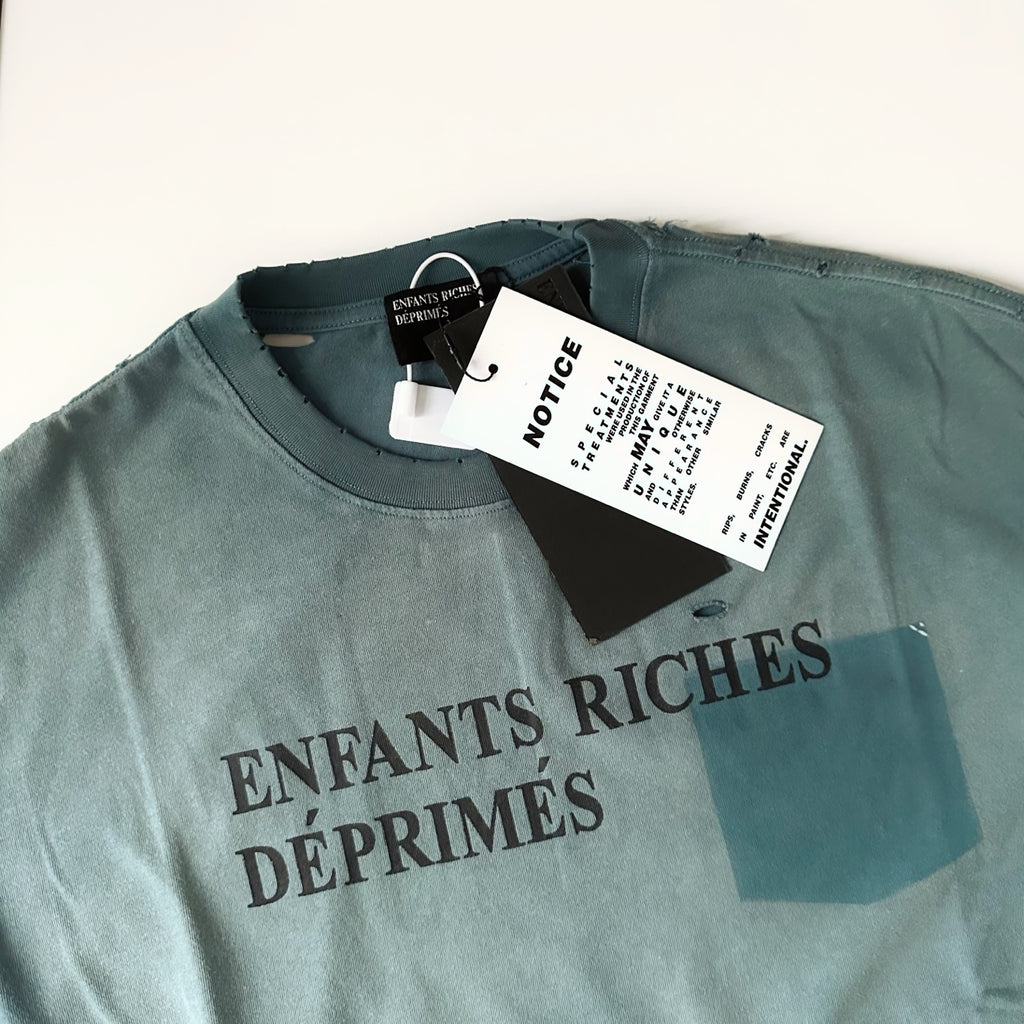ER* Distressed Faded Blue Pocket Long Sleeve™