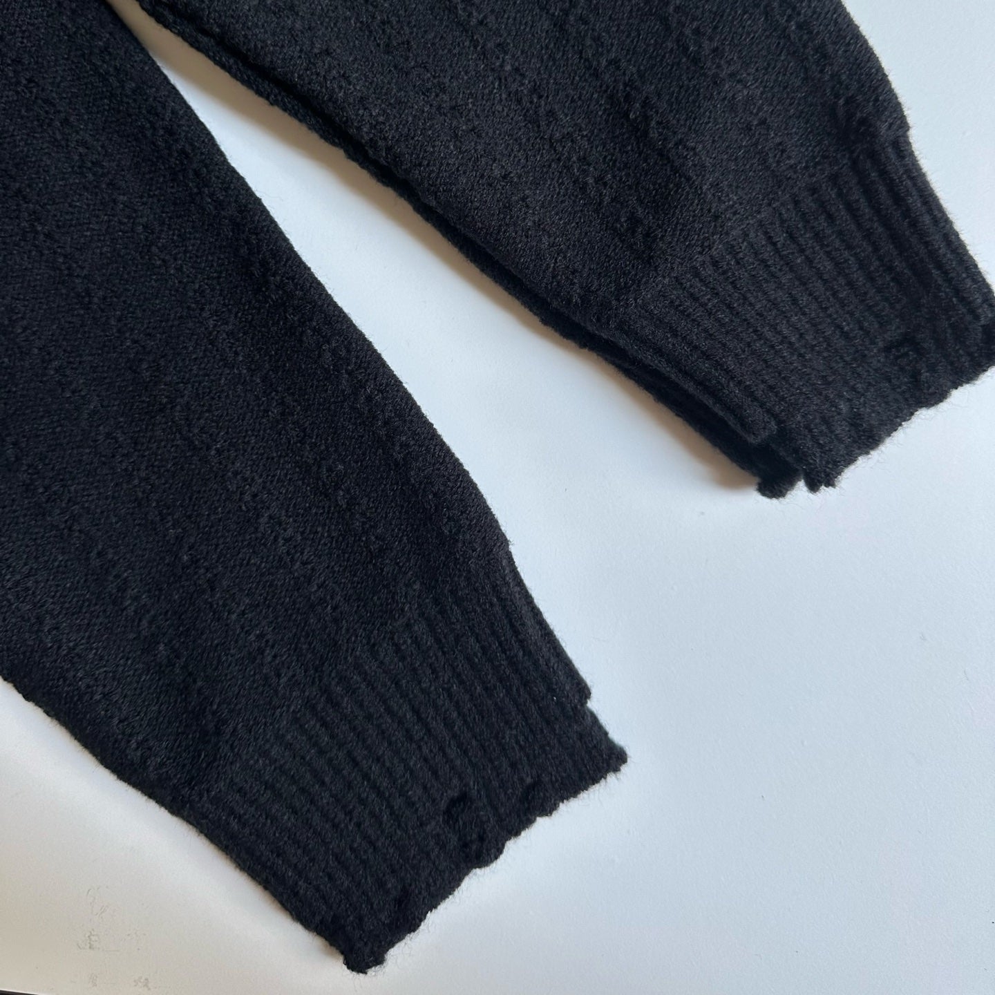 ER* Distressed Black Knit Sweater™