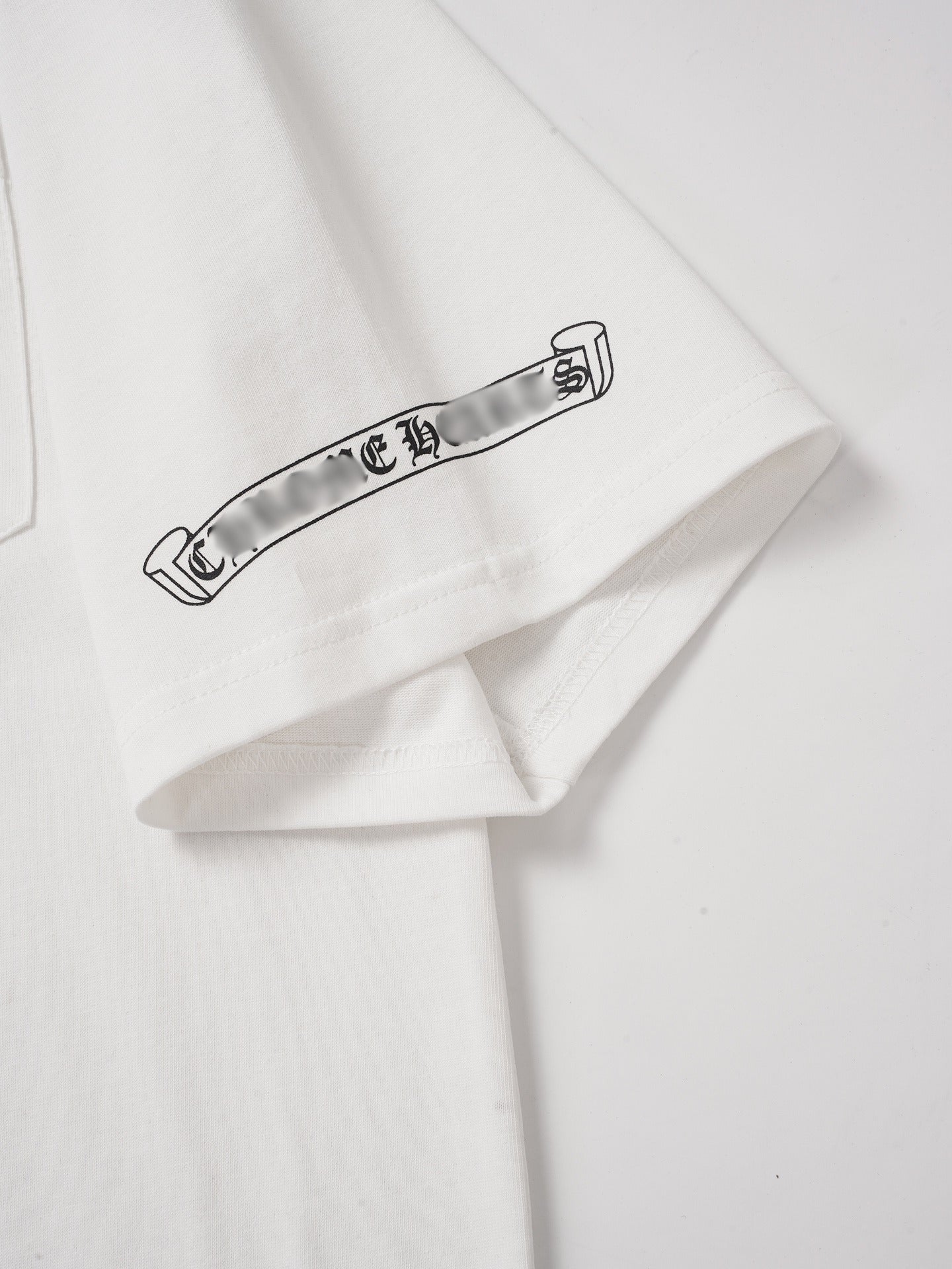 Black Horseshoe Ornate Cross White T-Shirt™