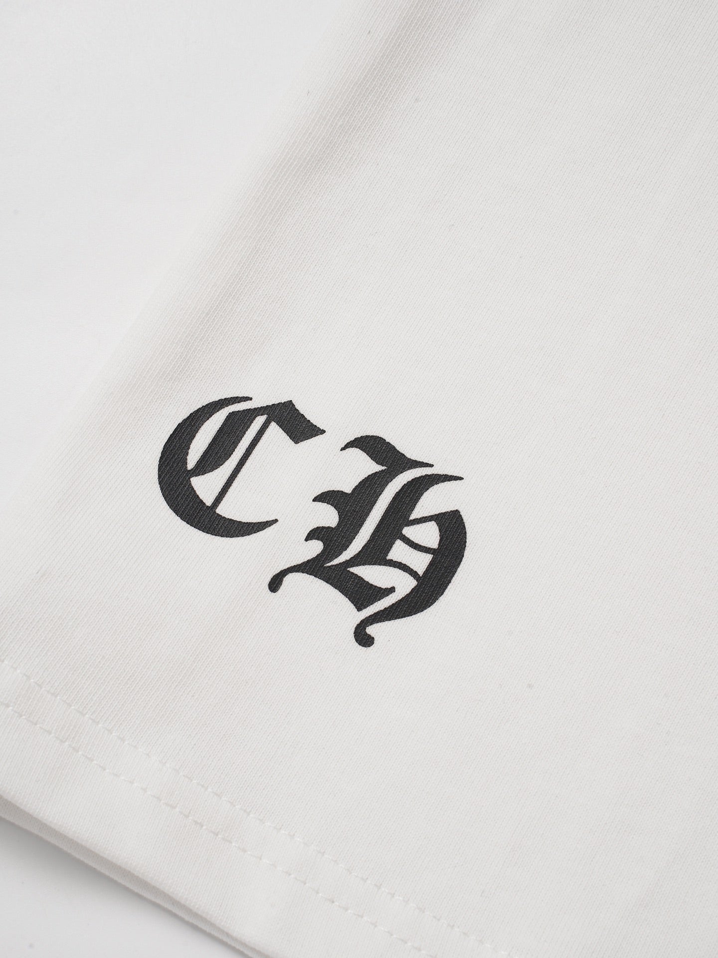 Black Horseshoe Ornate Cross White T-Shirt™