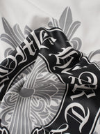 Black Horseshoe Ornate Cross White T-Shirt™