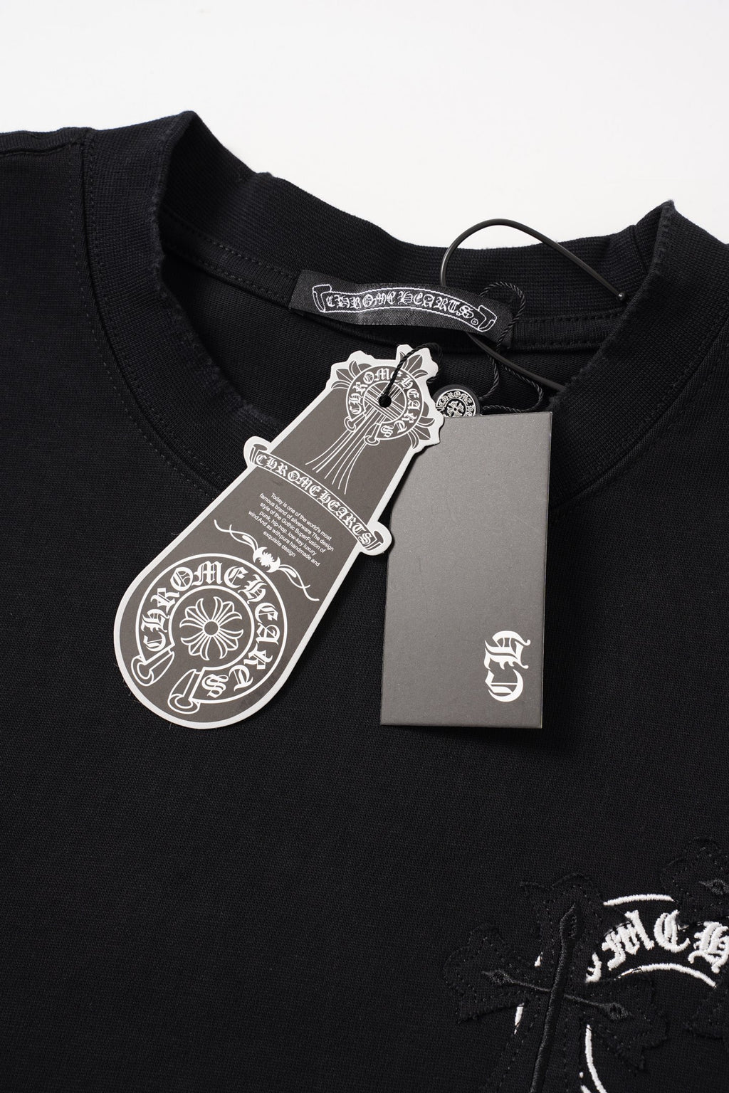 Cross Flower Banner Black T-Shirt™