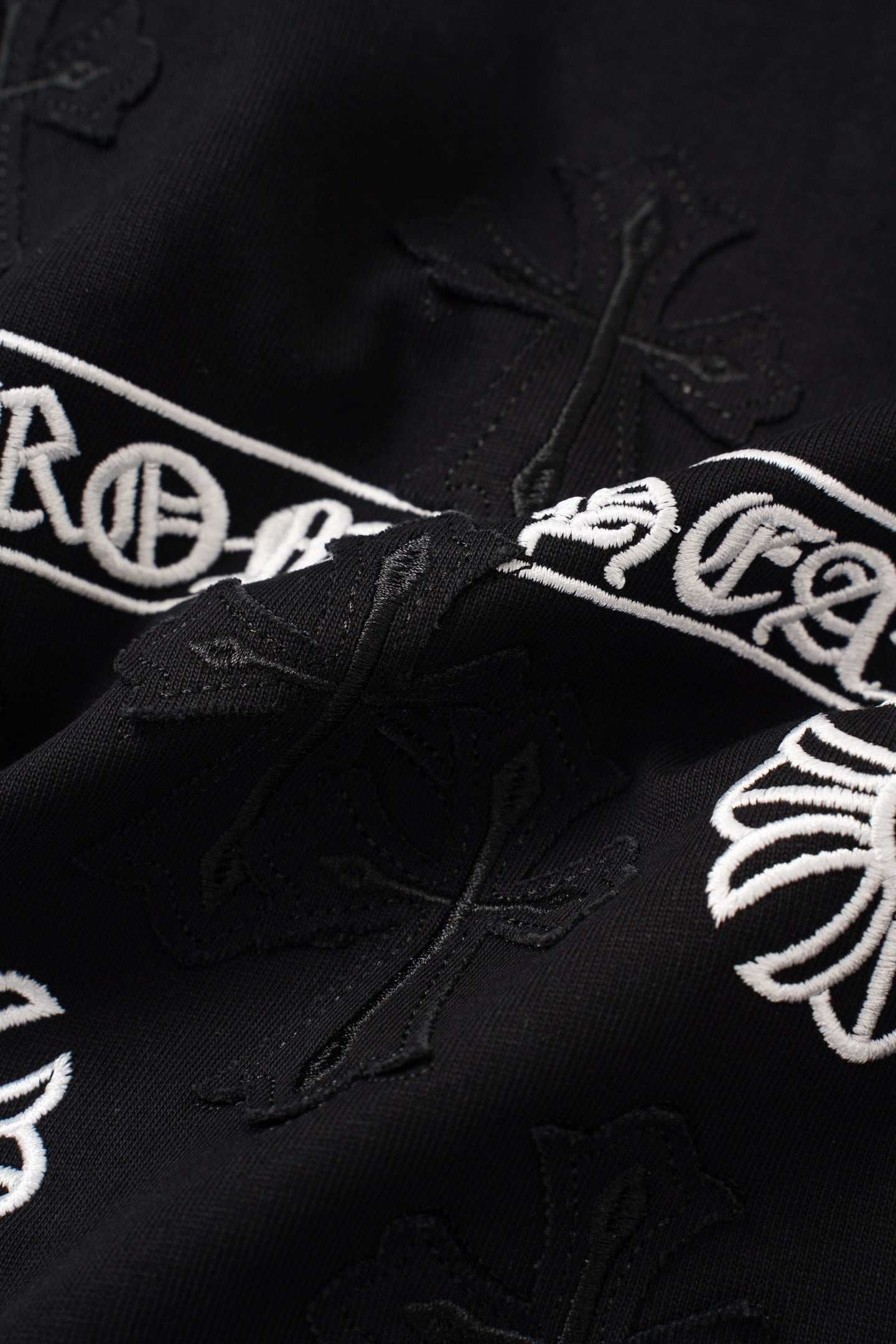 Cross Flower Banner Black T-Shirt™