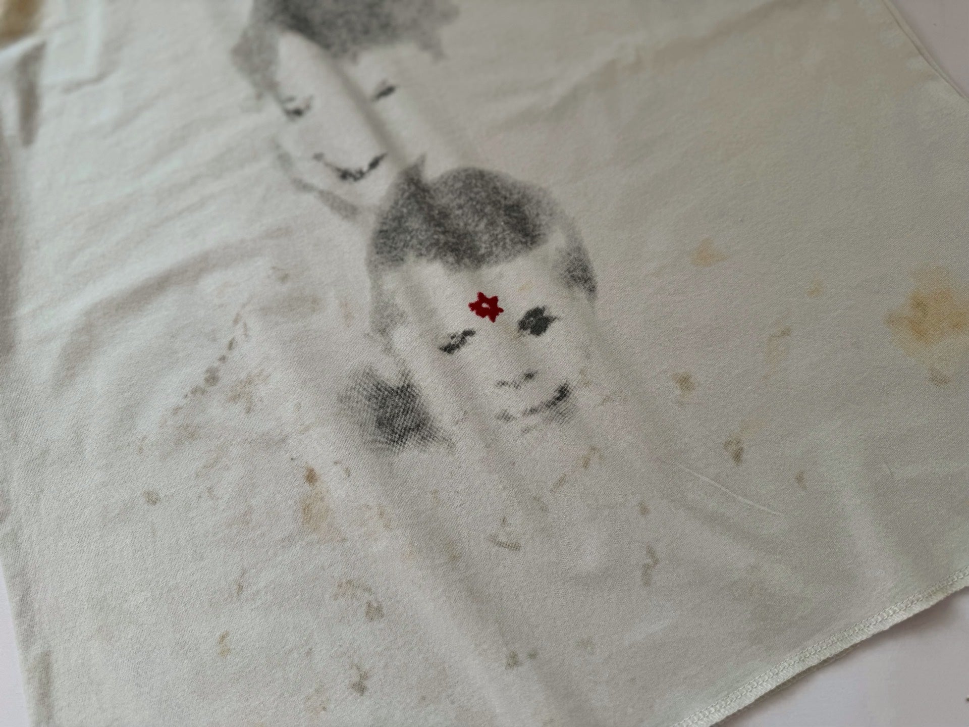 ER* Blue Star Sleeve White T-Shirt™