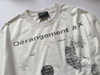 ER* Dérangement Distressed White Long Sleeve™