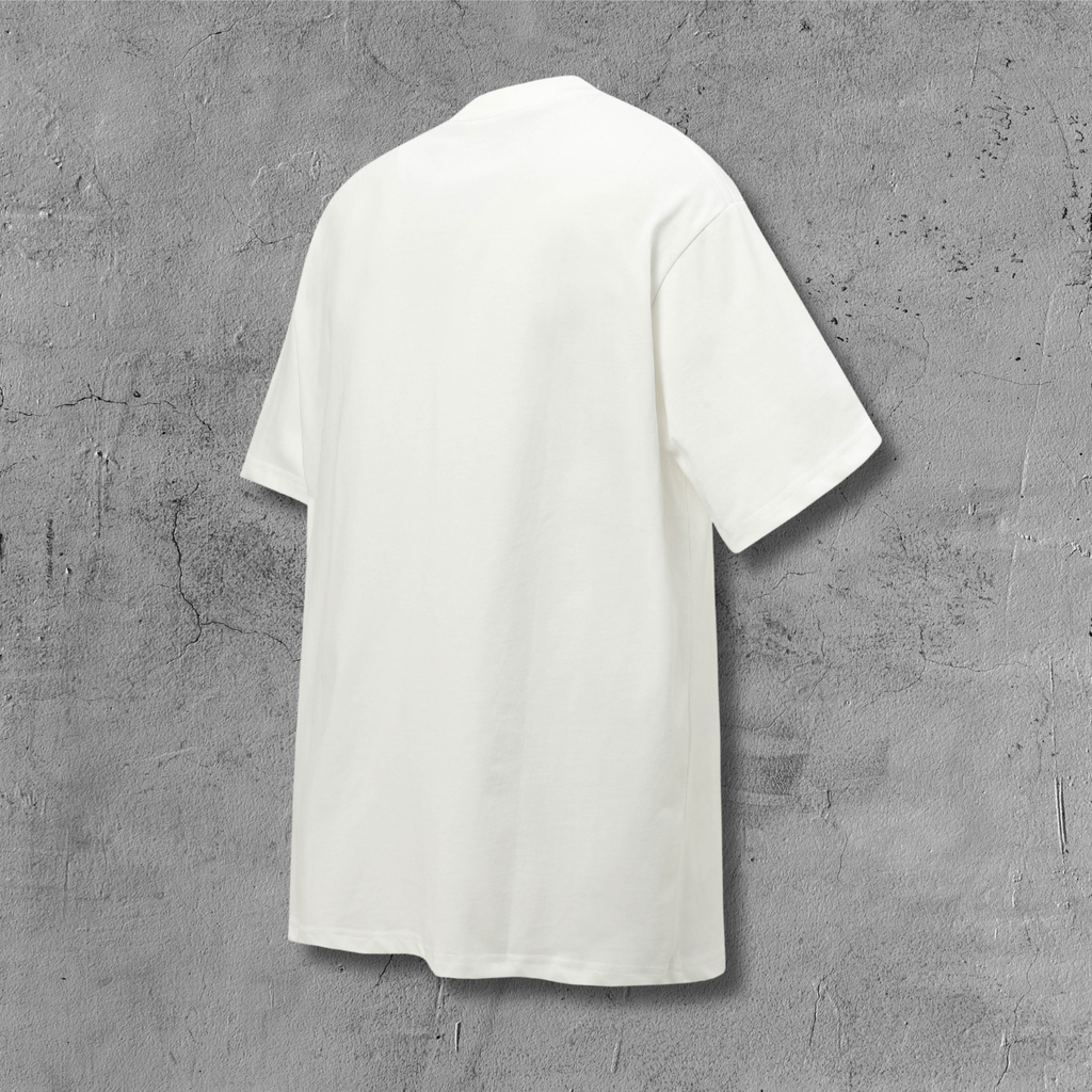 Metal Cross Collar White T-Shirt™
