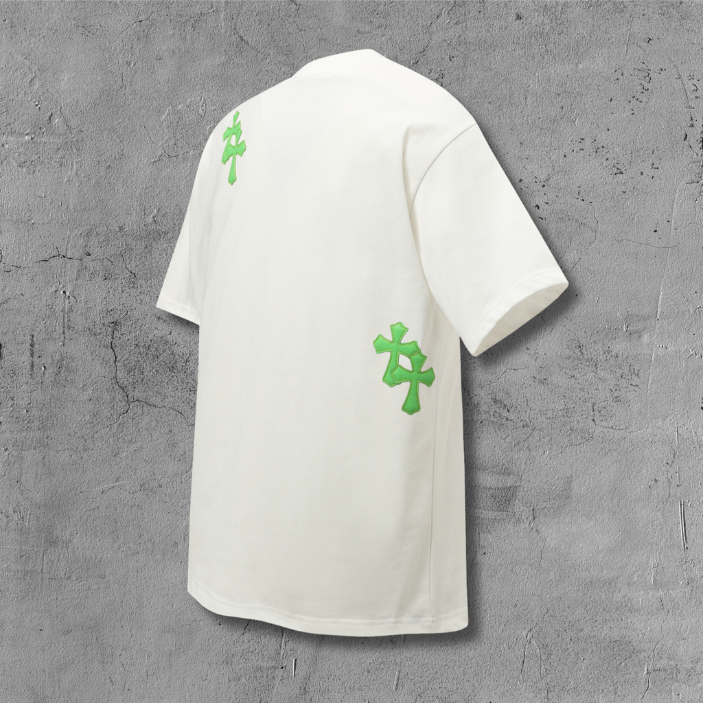 Green Cross Patch White T-Shirt™