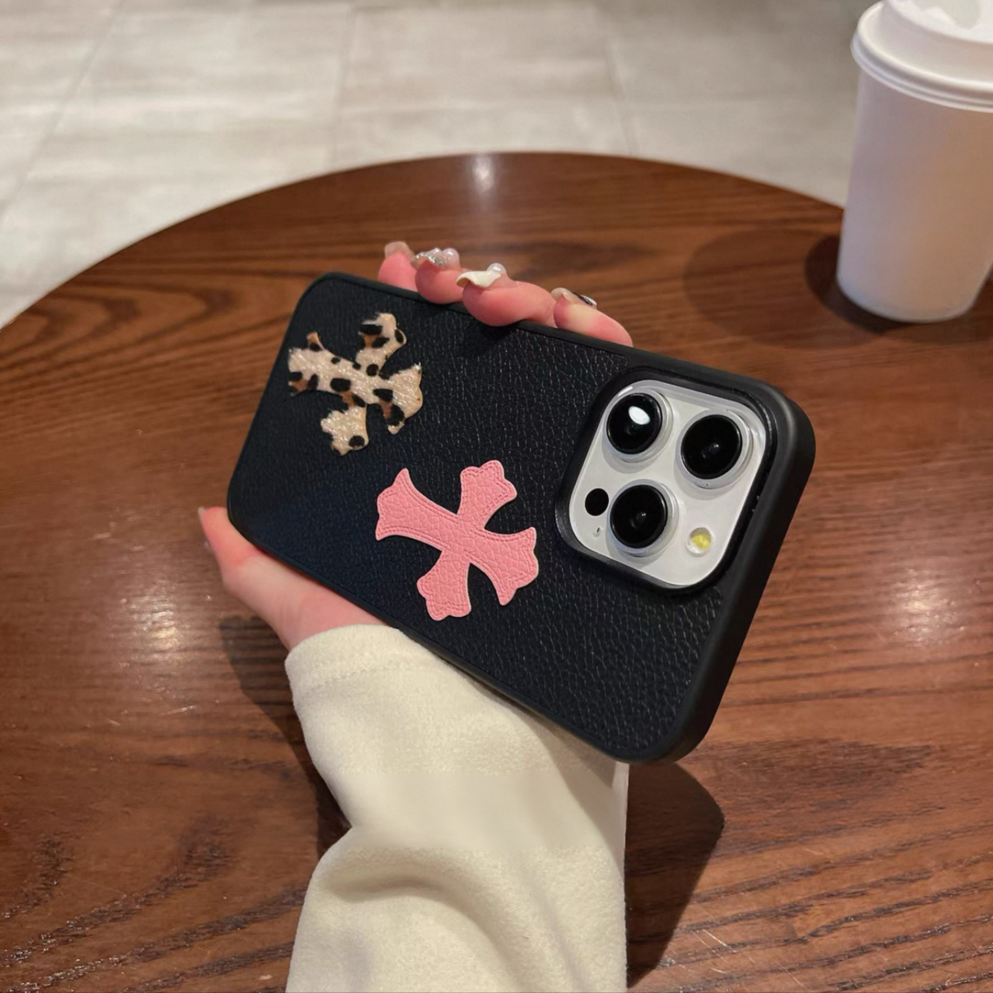 Double Cross Leather Phone Case™