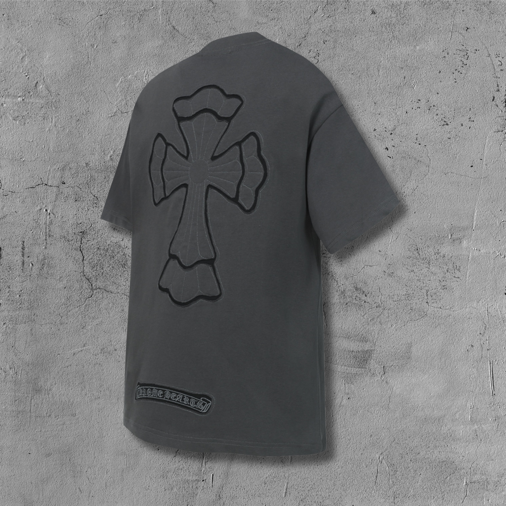 Black Outline Cross Grey T-Shirt™