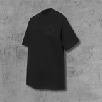 Grey Outline Cross Black T-Shirt™