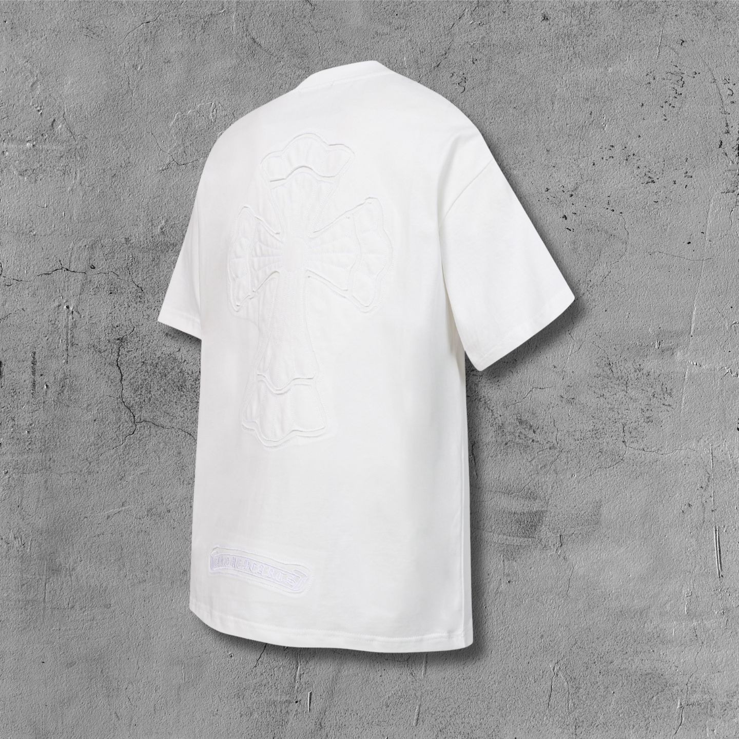 White Outline Cross White T-Shirt™
