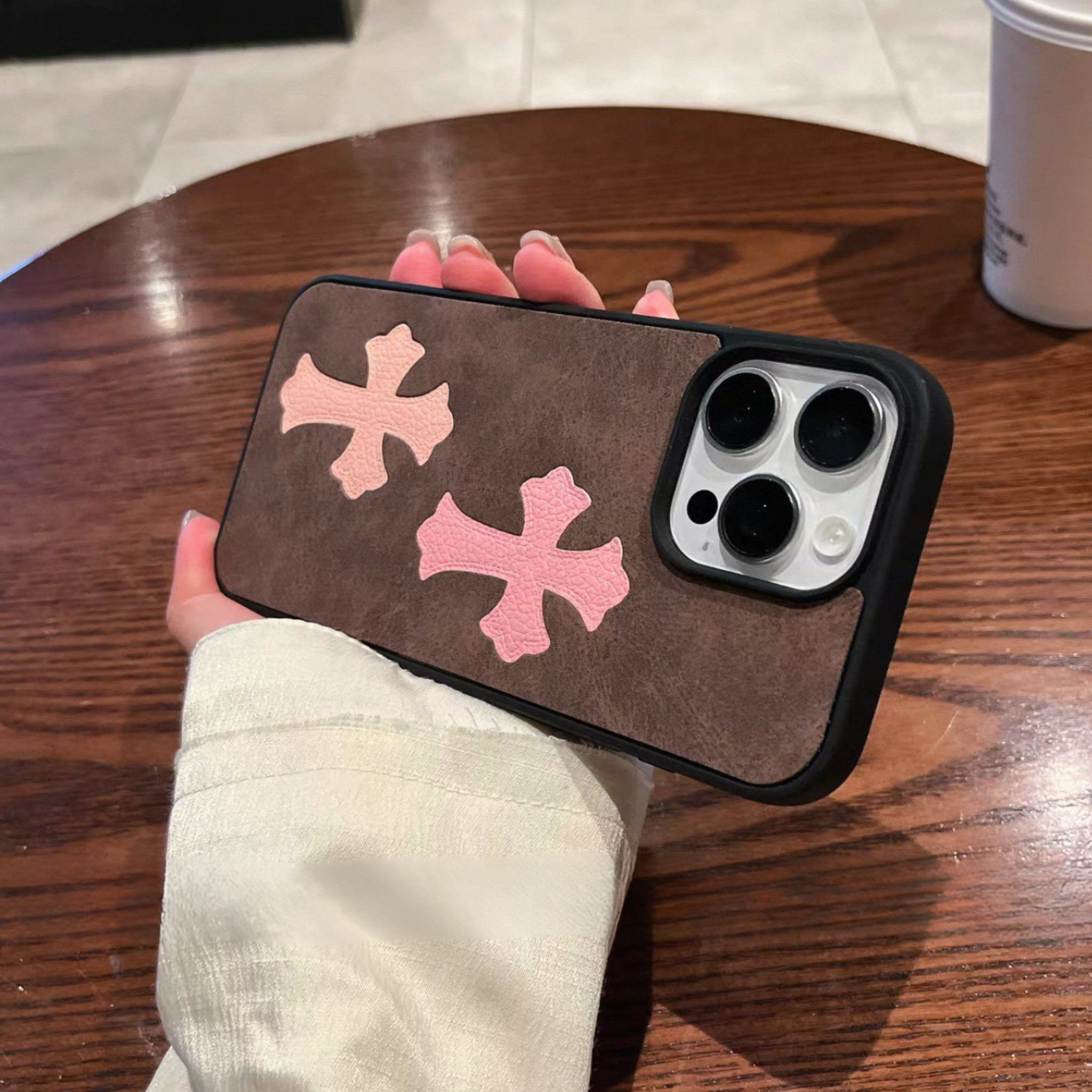 Double Cross Leather Phone Case™