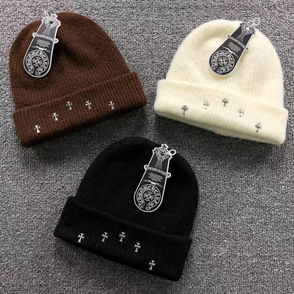 Metallic Crosses Wool Beanie™