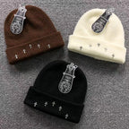 Metallic Crosses Wool Beanie™