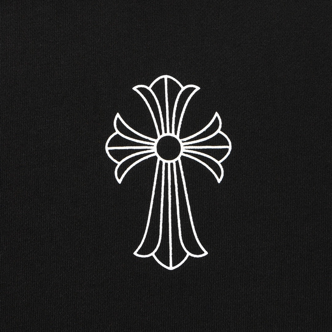 Big Cross Logo Black Full Zip Hoodie™