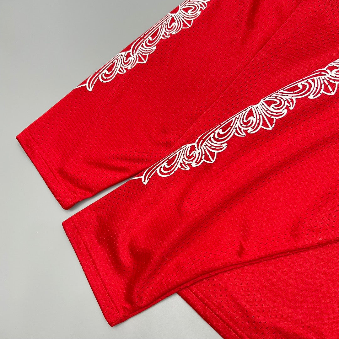 Red Mesh Longsleeve Hockey Jersey™