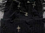 Safety Pin Torn Knit Beanie™