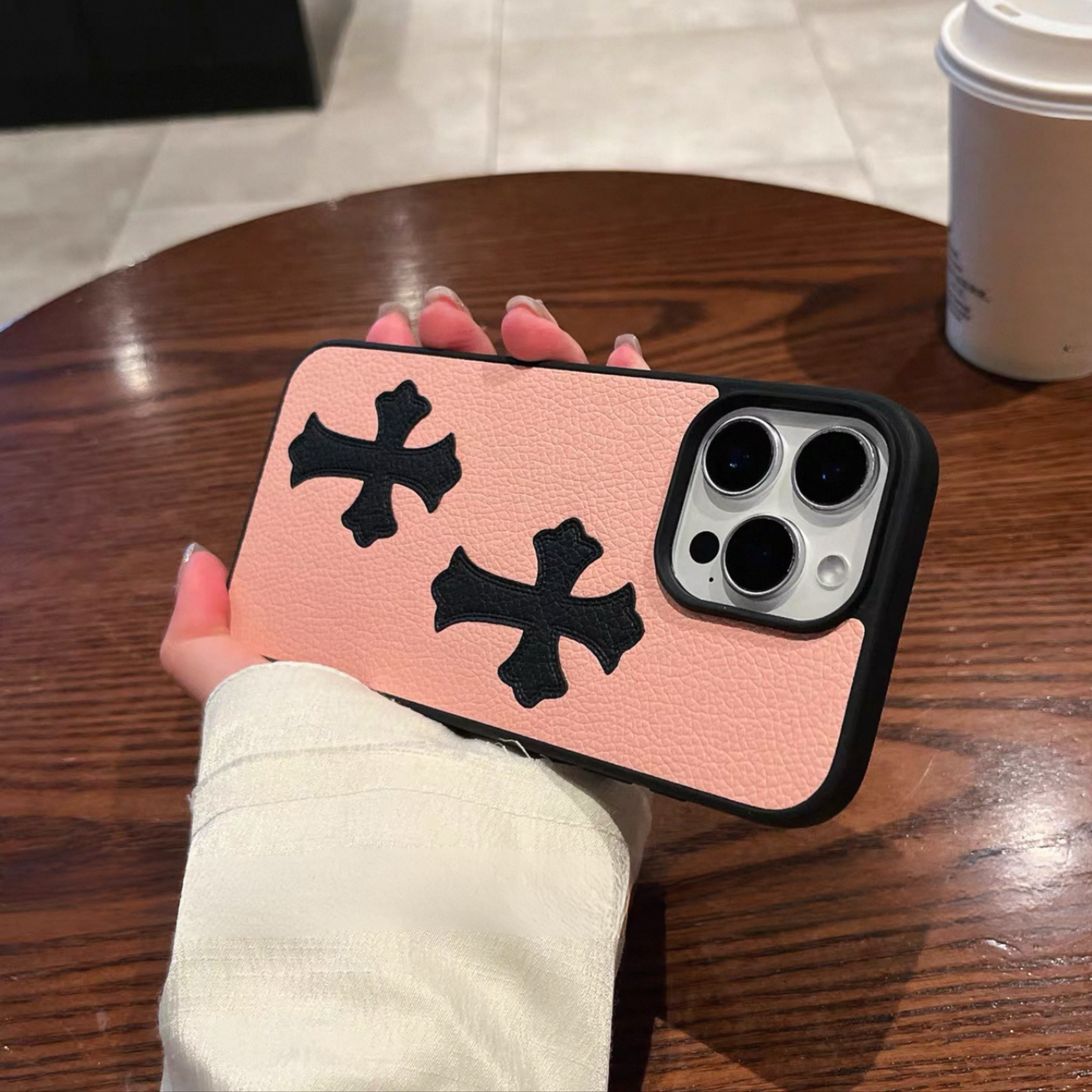 Double Cross Leather Phone Case™