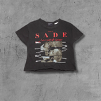 ER* Red Sade Graphic Washed Black T-Shirt™