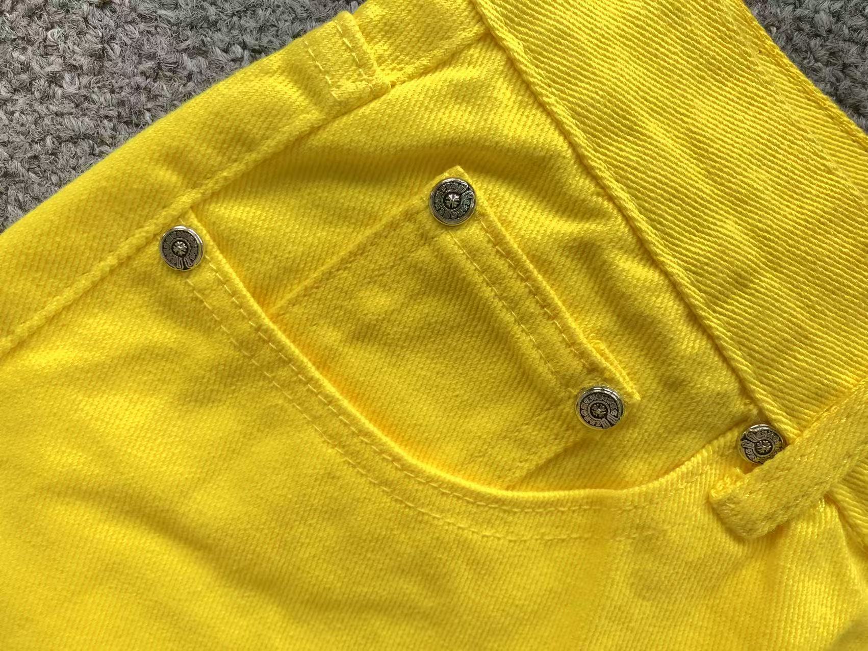 Yellow Cross Patch Yellow Denim Jeans™