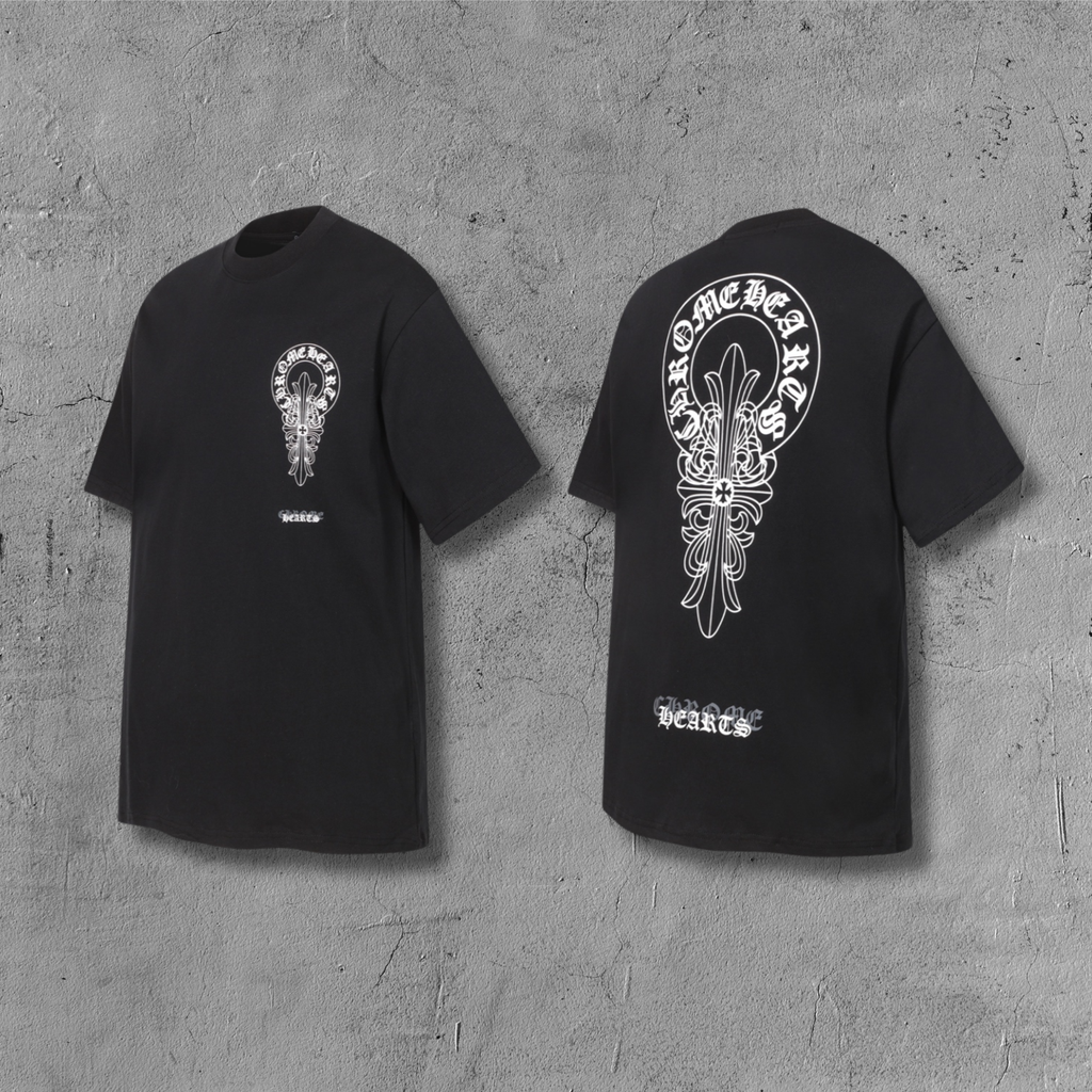 Ornate Cross Graphic Black T-Shirt™