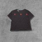 ER* Red Sade Graphic Washed Black T-Shirt™