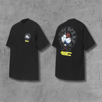 Neon Spray Paint Character Black T-Shirt™