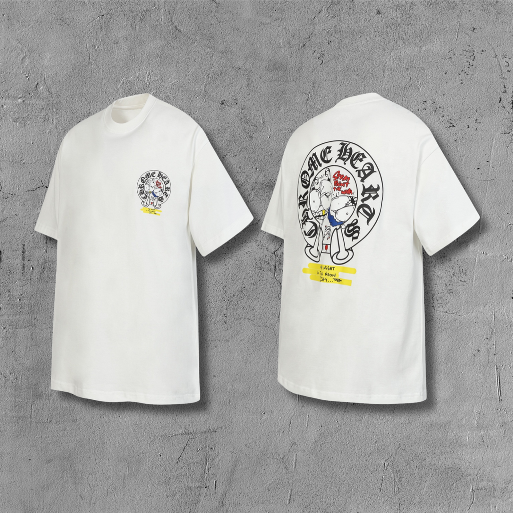 Neon Spray Paint Character White T-Shirt™