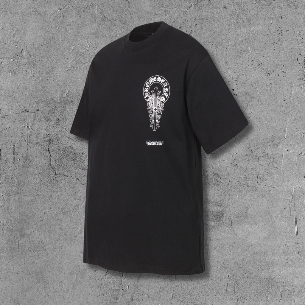 Ornate Cross Graphic Black T-Shirt™