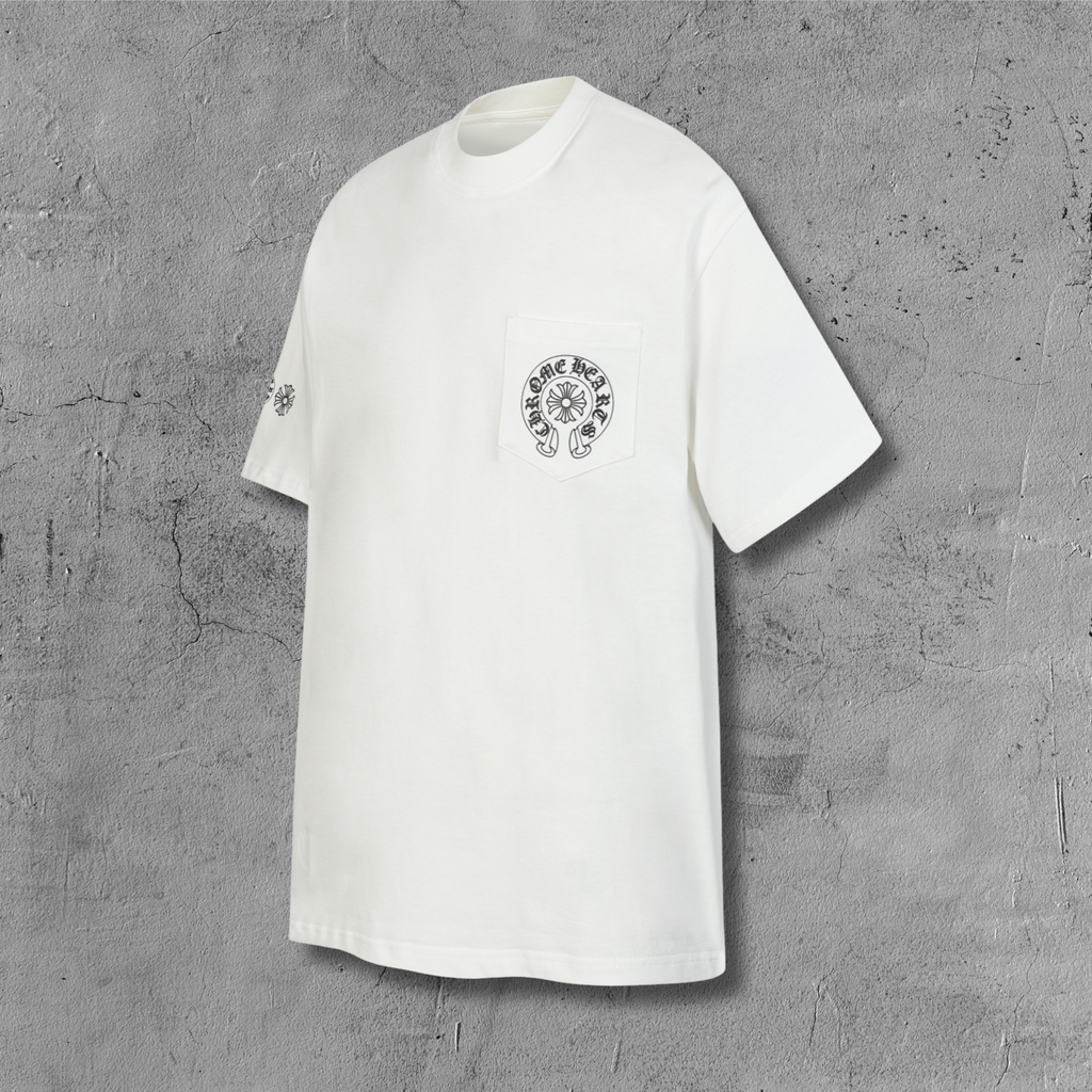 Vertical Multicolor Horseshoe White T-Shirt™