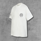 Vertical Multicolor Horseshoe White T-Shirt™
