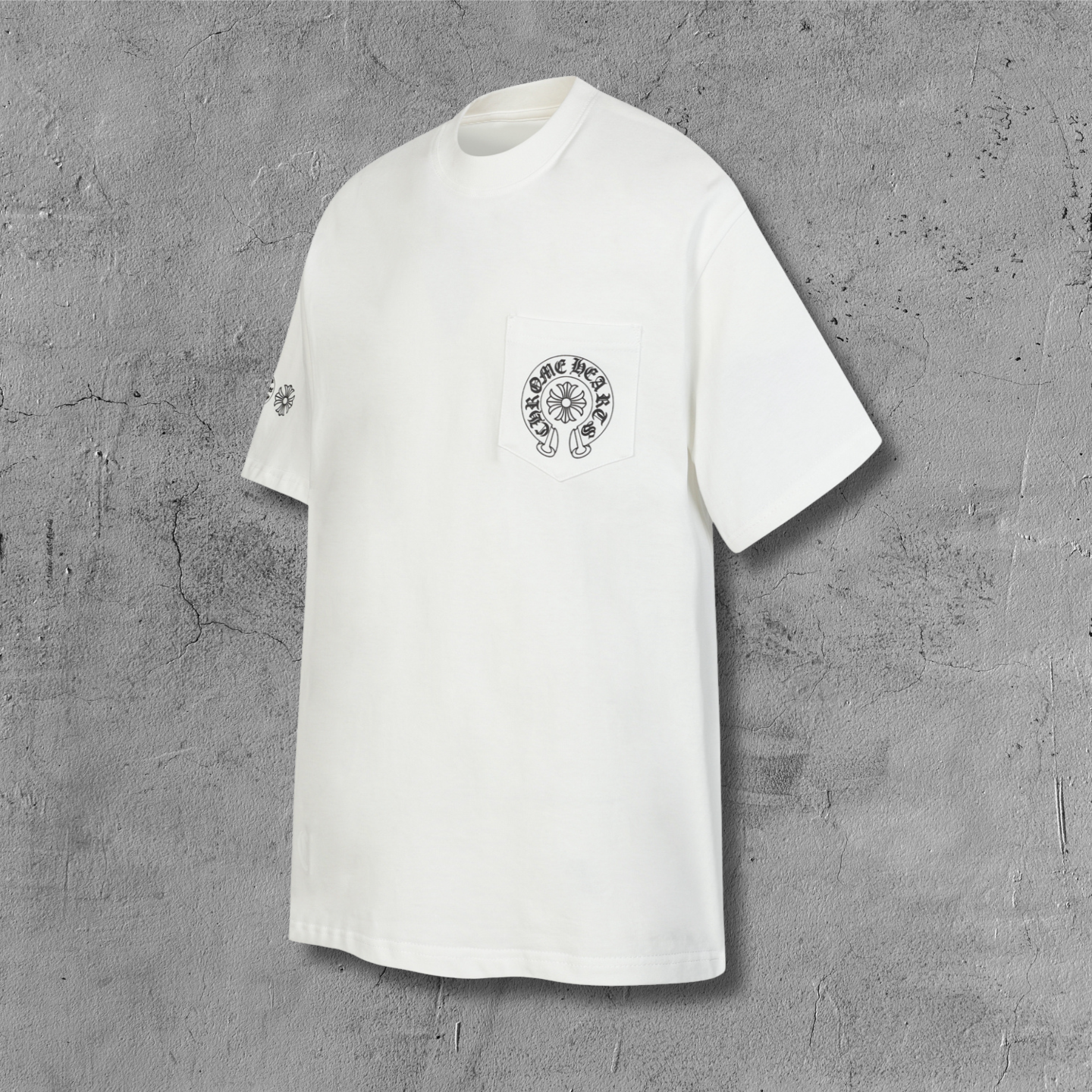 Vertical Multicolor Horseshoe White T-Shirt™