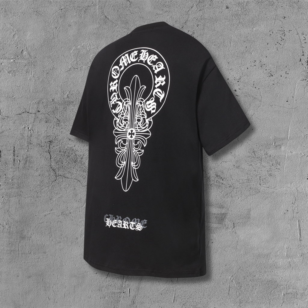 Ornate Cross Graphic Black T-Shirt™